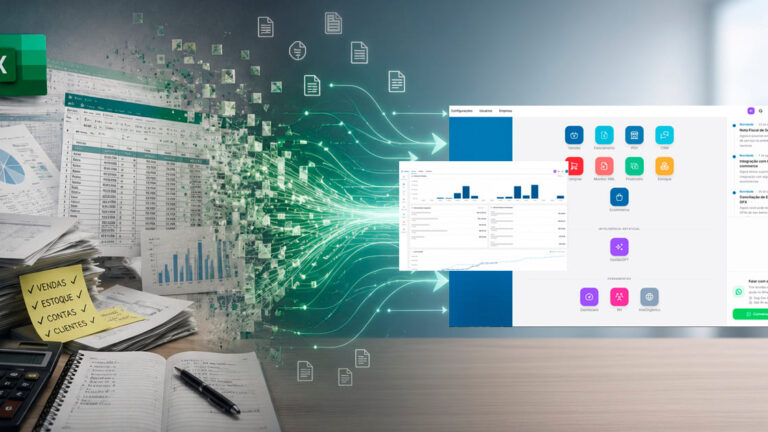 Evolução de planilhas em Excel para o ERP.