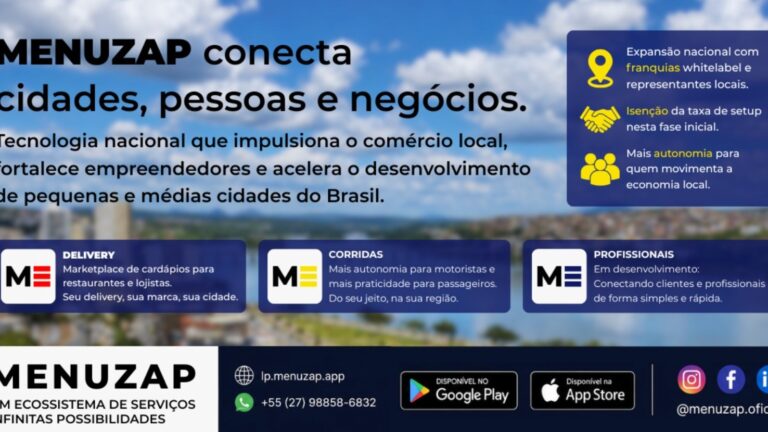 Menuzap quer construir modelo de autonomia e regionalização no ecossistema de tecnologia para delivery e mobilidade urbana.